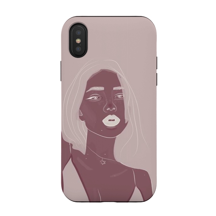 iPhone Xs / X StrongFit Girl purple by stephania