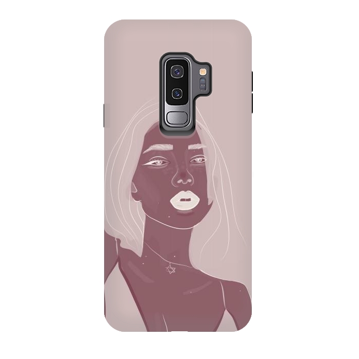Galaxy S9 plus StrongFit Girl purple by stephania
