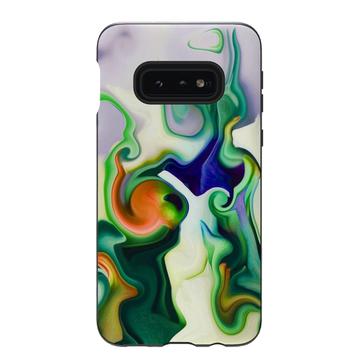 Galaxy S10e StrongFit liquid marble by haroulita