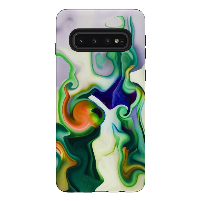 Galaxy S10 StrongFit liquid marble by haroulita