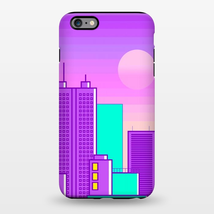 iPhone 6/6s plus StrongFit purple sunset in the city by haroulita