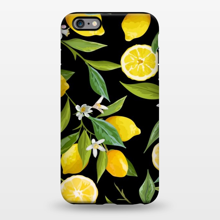 iPhone 6/6s plus StrongFit lemons in black background by haroulita