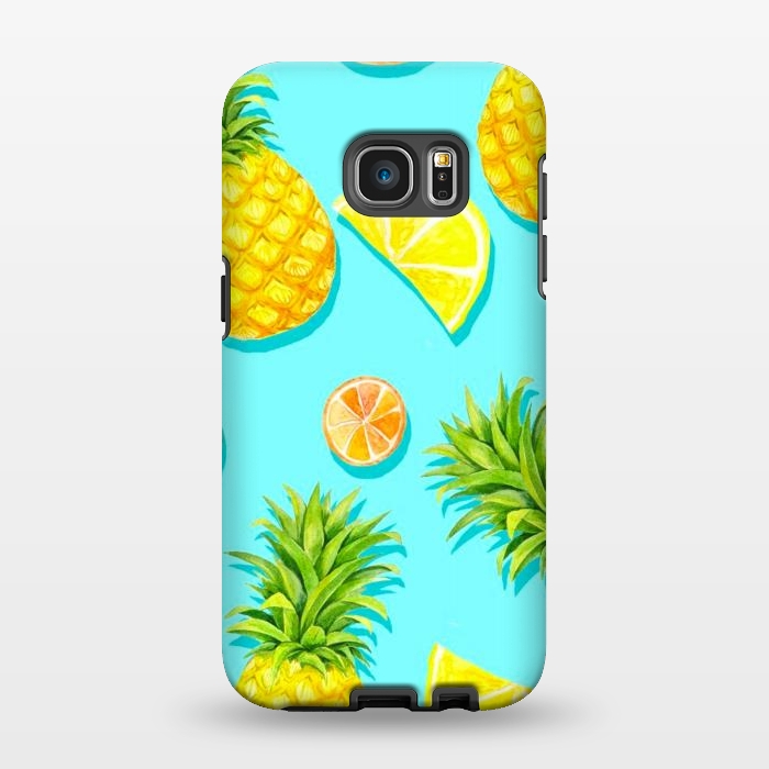 Galaxy S7 EDGE StrongFit pineapple and grapefruit by haroulita