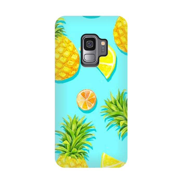 Galaxy S9 StrongFit pineapple and grapefruit by haroulita