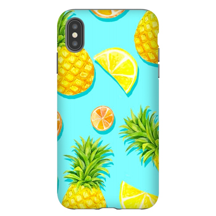 iPhone Xs Max StrongFit pineapple and grapefruit by haroulita