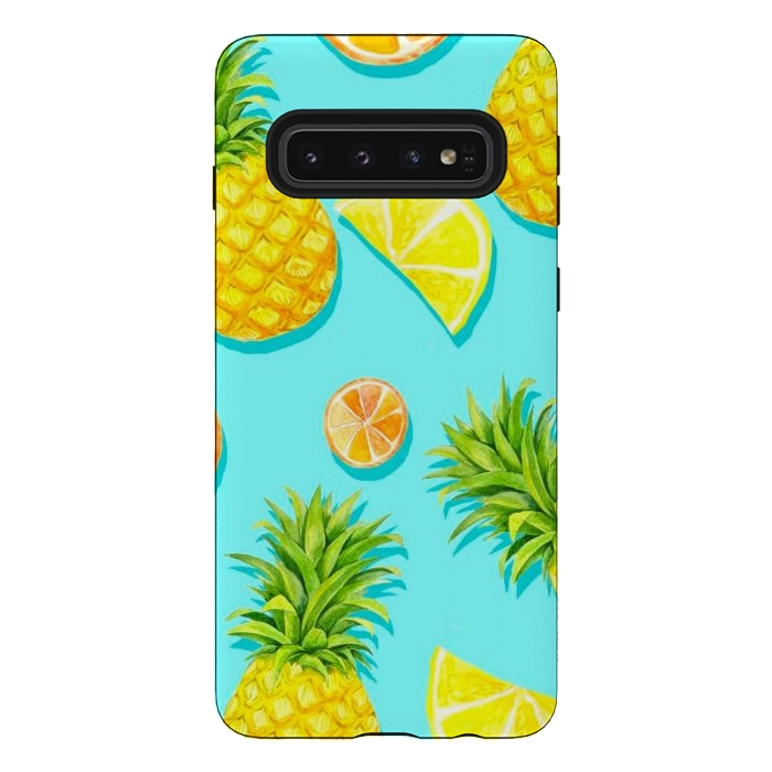 Galaxy S10 StrongFit pineapple and grapefruit by haroulita