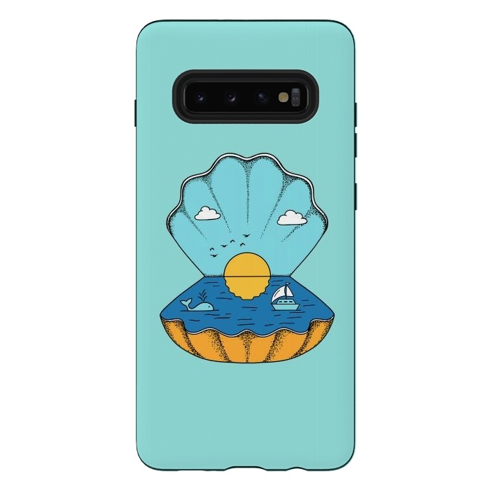 Galaxy S10 plus StrongFit Shell Nature by Coffee Man
