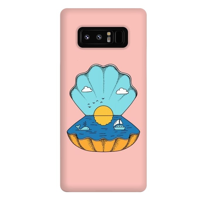 Galaxy Note 8 StrongFit Shell Nature Pink by Coffee Man