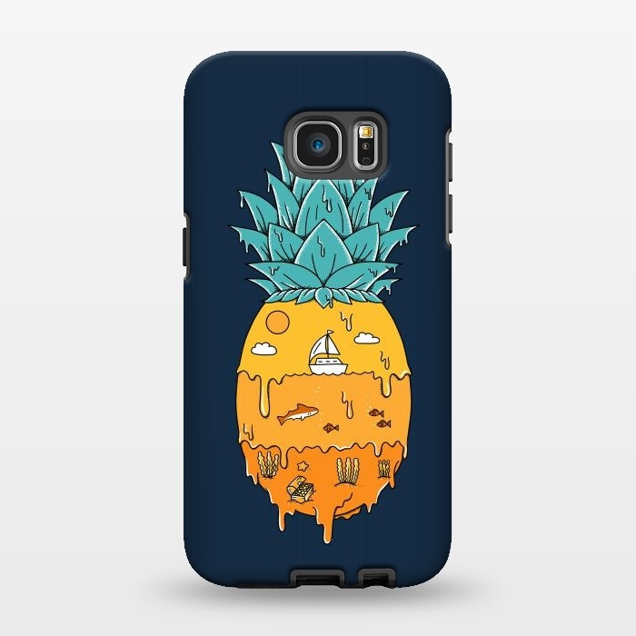 Galaxy S7 EDGE StrongFit Pineapple Landscape by Coffee Man