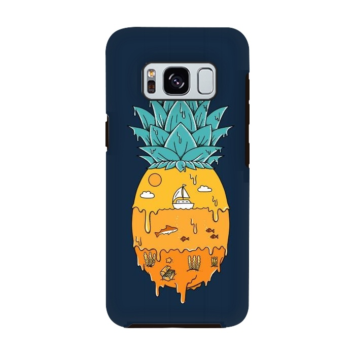 Galaxy S8 StrongFit Pineapple Landscape by Coffee Man
