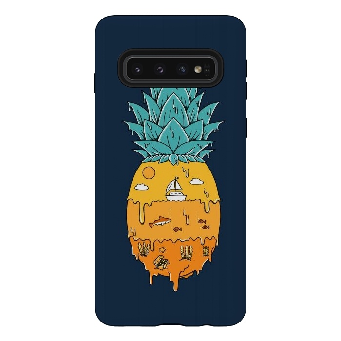 Galaxy S10 StrongFit Pineapple Landscape by Coffee Man