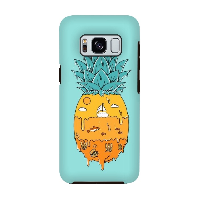 Galaxy S8 StrongFit Pineapple Landscape green by Coffee Man