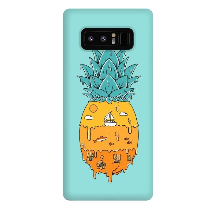 Galaxy Note 8 StrongFit Pineapple Landscape green by Coffee Man