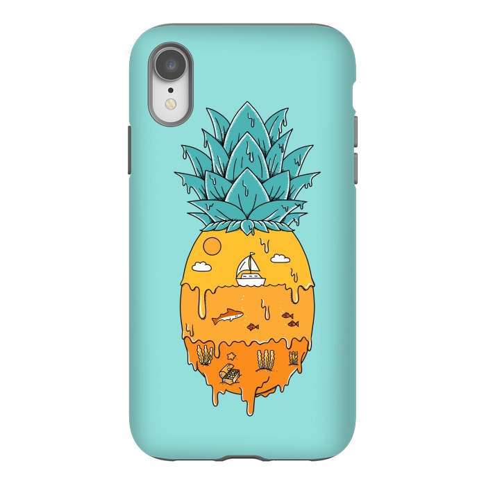 iPhone Xr StrongFit Pineapple Landscape green by Coffee Man