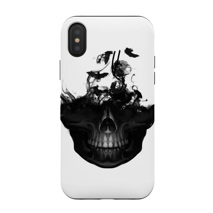iPhone Xs / X StrongFit black skull by haroulita
