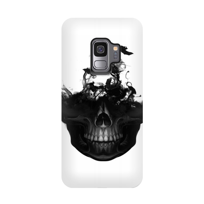 Galaxy S9 StrongFit black skull by haroulita
