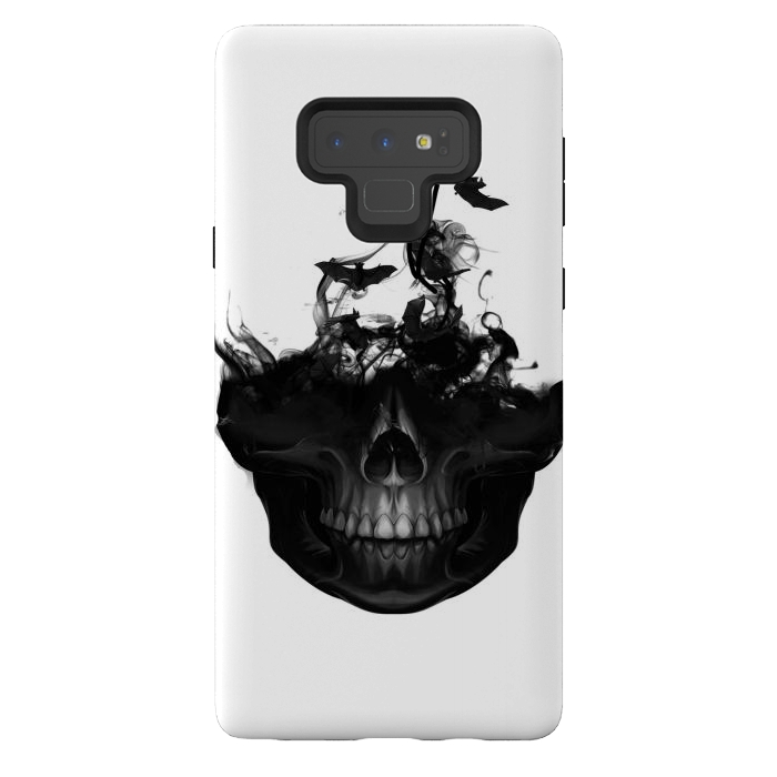Galaxy Note 9 StrongFit black skull by haroulita