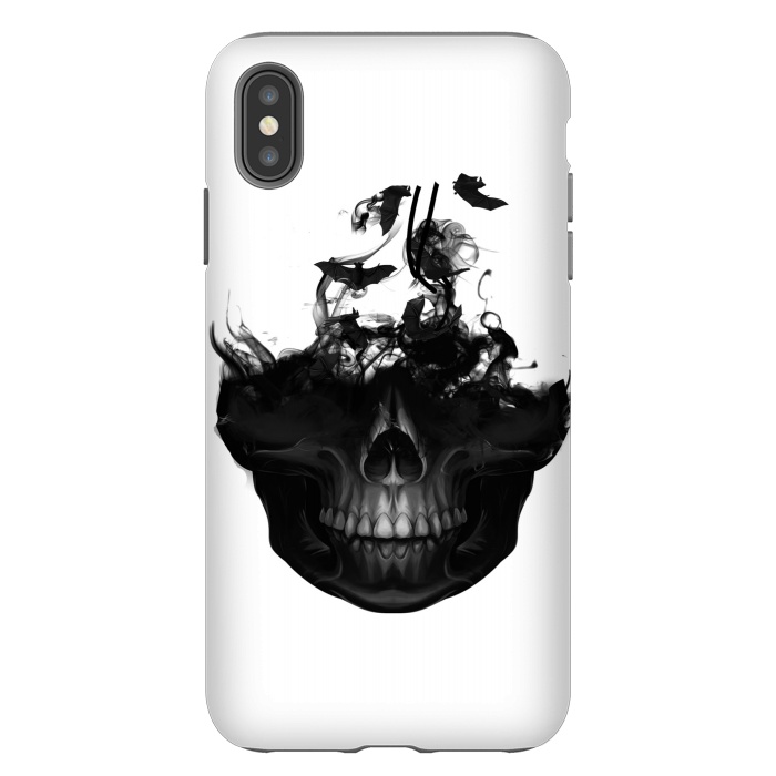 iPhone Xs Max StrongFit black skull by haroulita