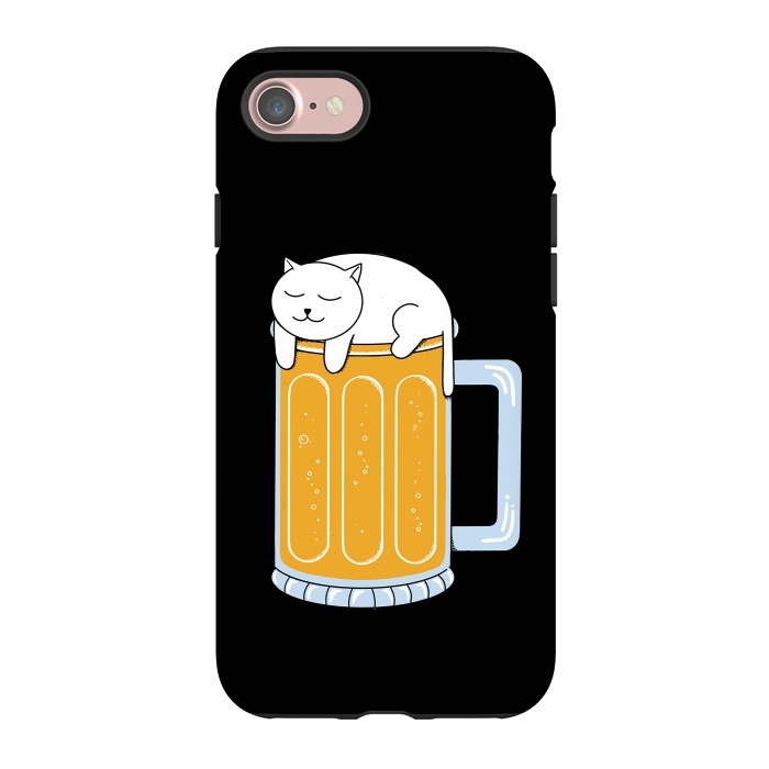 iPhone 7 StrongFit Cat beer by Coffee Man