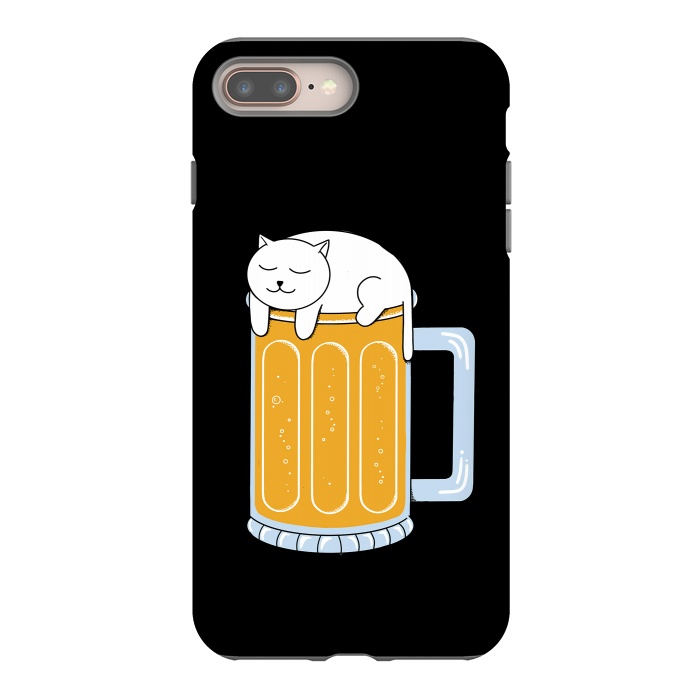 iPhone 7 plus StrongFit Cat beer by Coffee Man