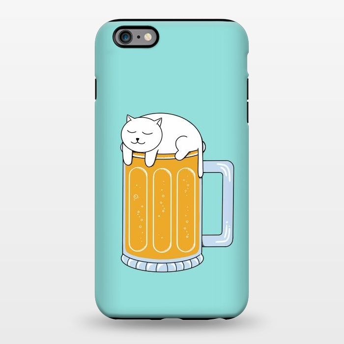 iPhone 6/6s plus StrongFit Cat Beer Green by Coffee Man