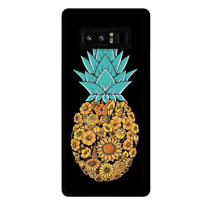 Galaxy Note 8 StrongFit Pineapple Floral by Coffee Man