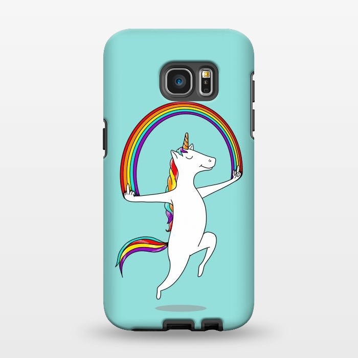 Galaxy S7 EDGE StrongFit Unicorn Magic by Coffee Man