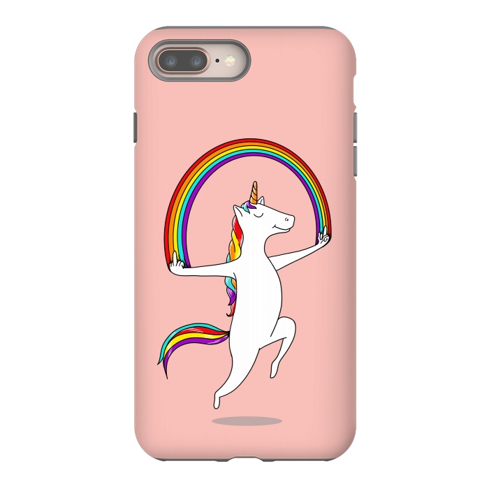 iPhone 7 plus StrongFit Unicorn Magic pink by Coffee Man