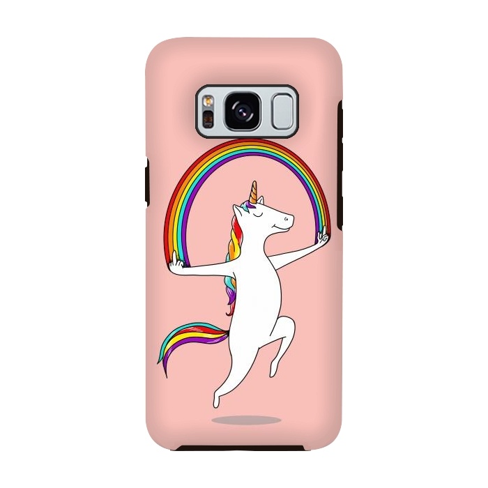 Galaxy S8 StrongFit Unicorn Magic pink by Coffee Man