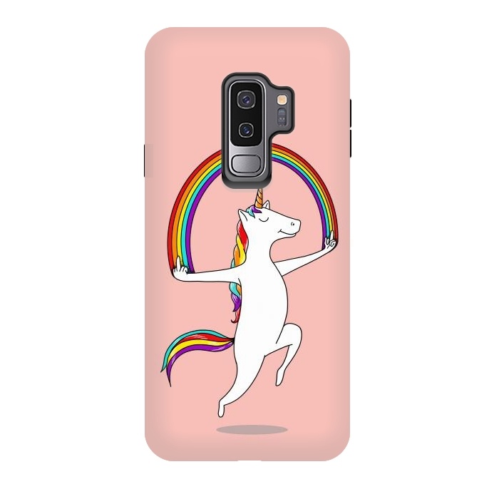 Galaxy S9 plus StrongFit Unicorn Magic pink by Coffee Man