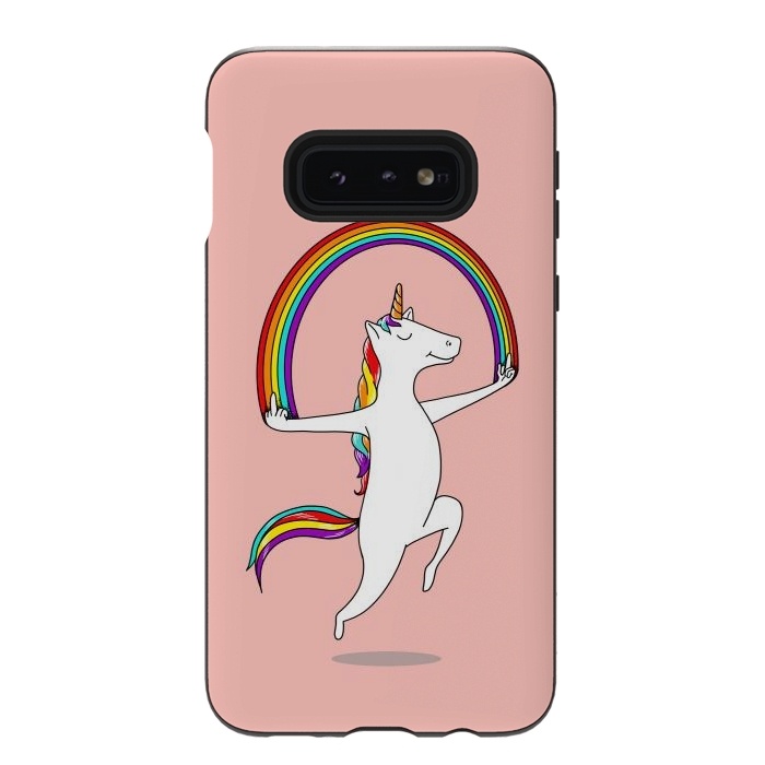 Galaxy S10e StrongFit Unicorn Magic pink by Coffee Man