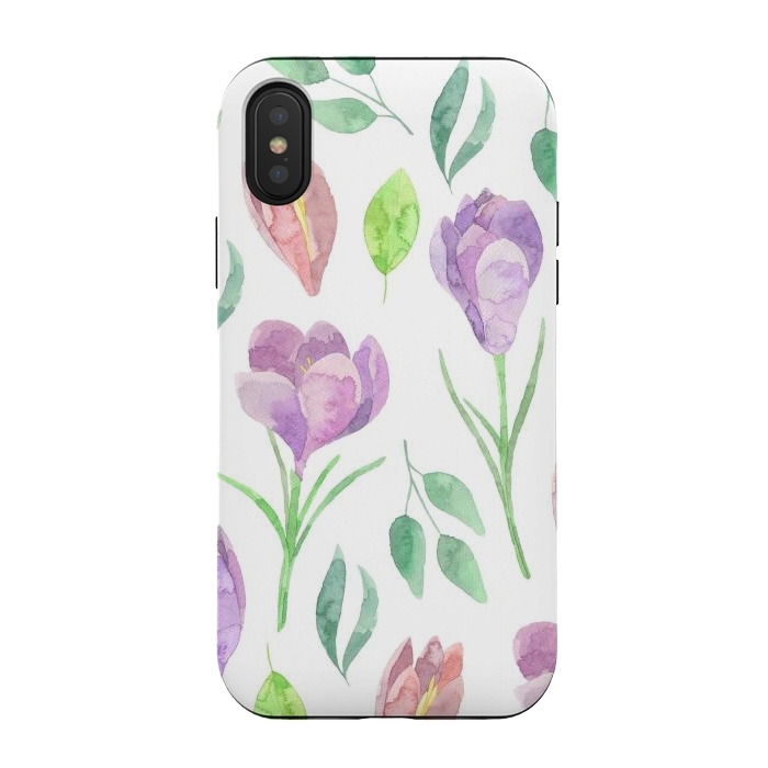 iPhone Xs / X StrongFit flower power by haroulita
