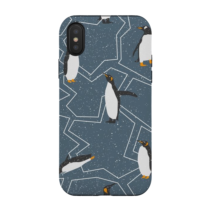 iPhone Xs / X StrongFit penguin by haroulita