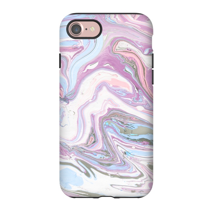 iPhone 7 StrongFit purple marble art by haroulita