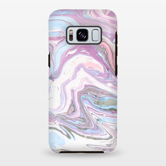 Galaxy S8 plus StrongFit purple marble art by haroulita
