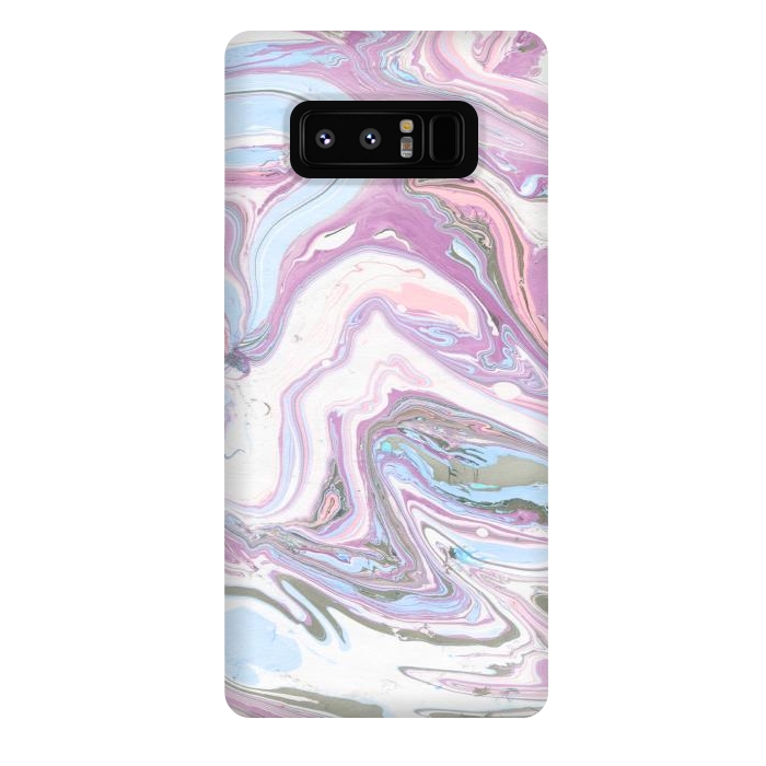 Galaxy Note 8 StrongFit purple marble art by haroulita