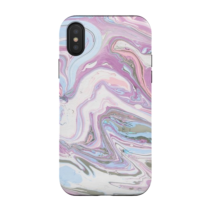 iPhone Xs / X StrongFit purple marble art by haroulita