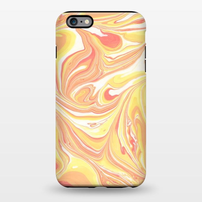 iPhone 6/6s plus StrongFit yellow orange marble by haroulita