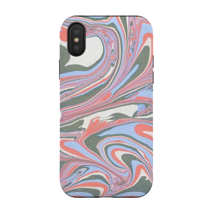 iPhone Xs / X StrongFit liquid acrylic marble by haroulita