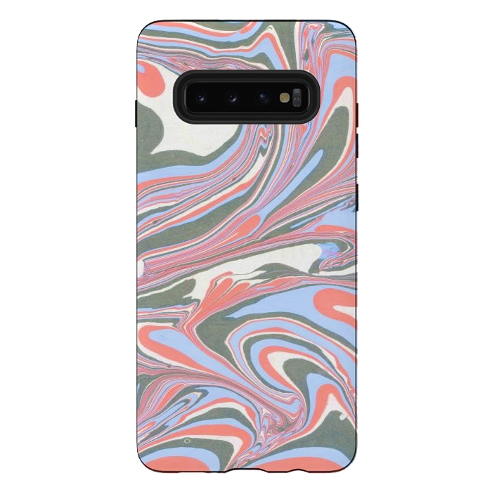 Galaxy S10 plus StrongFit liquid acrylic marble by haroulita
