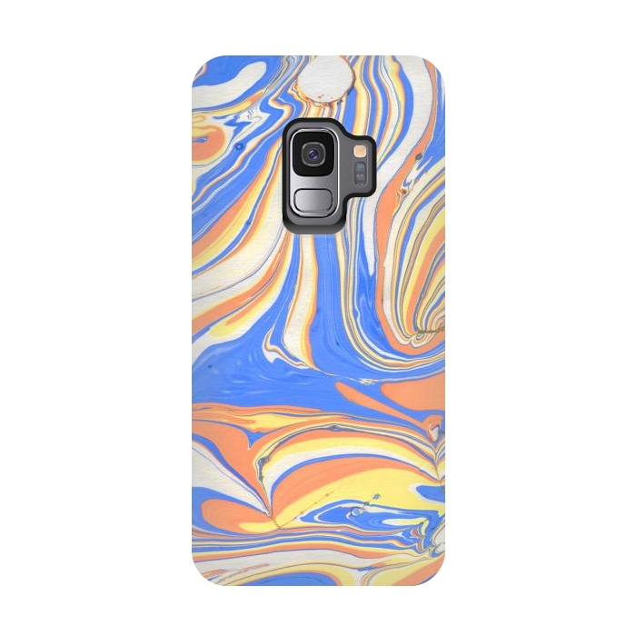 Galaxy S9 StrongFit funky marble by haroulita