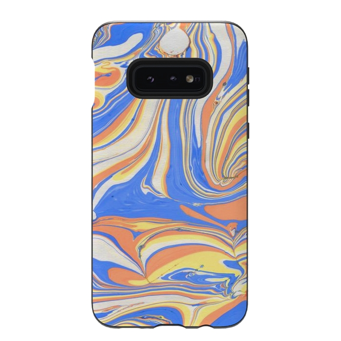 Galaxy S10e StrongFit funky marble by haroulita