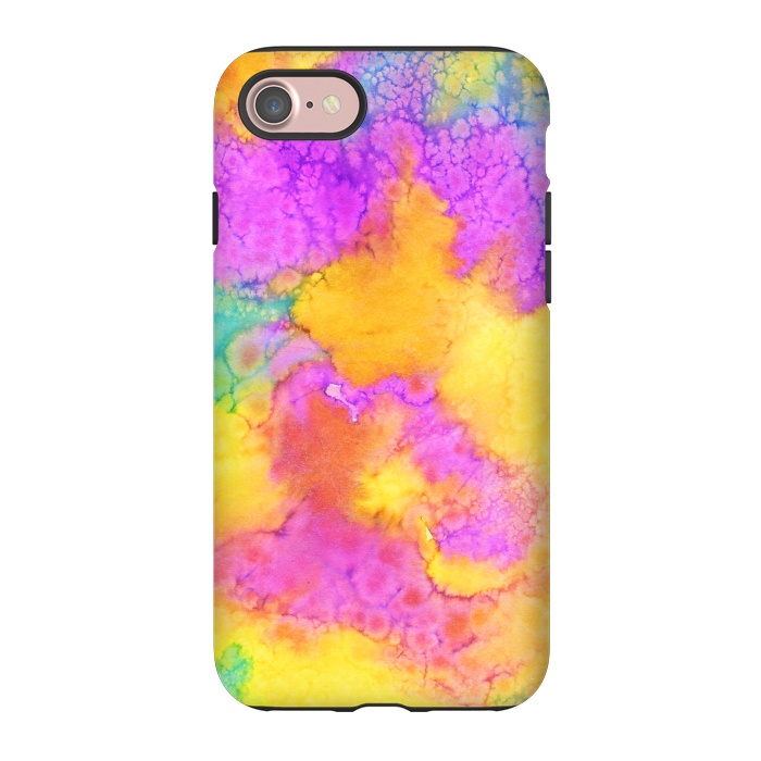 iPhone 7 StrongFit watercolor abstract rainbow by haroulita