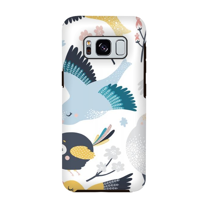 Galaxy S8 StrongFit birds pattern by haroulita