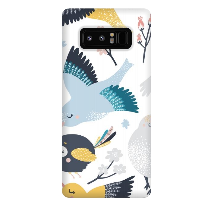 Galaxy Note 8 StrongFit birds pattern by haroulita