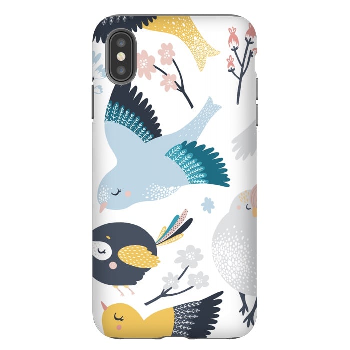 iPhone Xs Max StrongFit birds pattern by haroulita