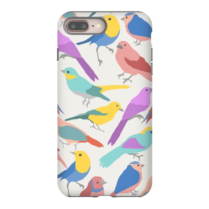 iPhone 7 plus StrongFit colroful birds by haroulita