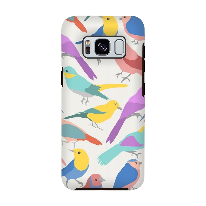 Galaxy S8 StrongFit colroful birds by haroulita