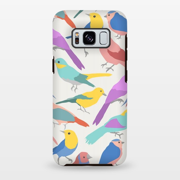 Galaxy S8 plus StrongFit colroful birds by haroulita