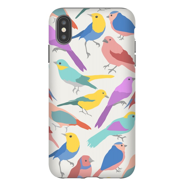 iPhone Xs Max StrongFit colroful birds by haroulita